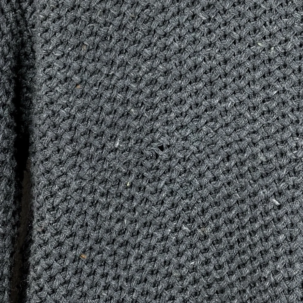 BDG URBAN OUTFITTERS Men's Grey Cable Knit Sweater with Knitted Elbow Pads S